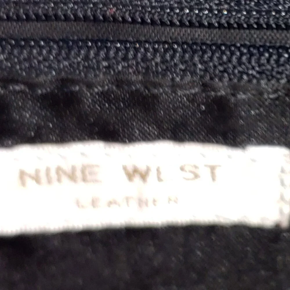 Nine West Genuine Leather Small Shoulder Bag Black